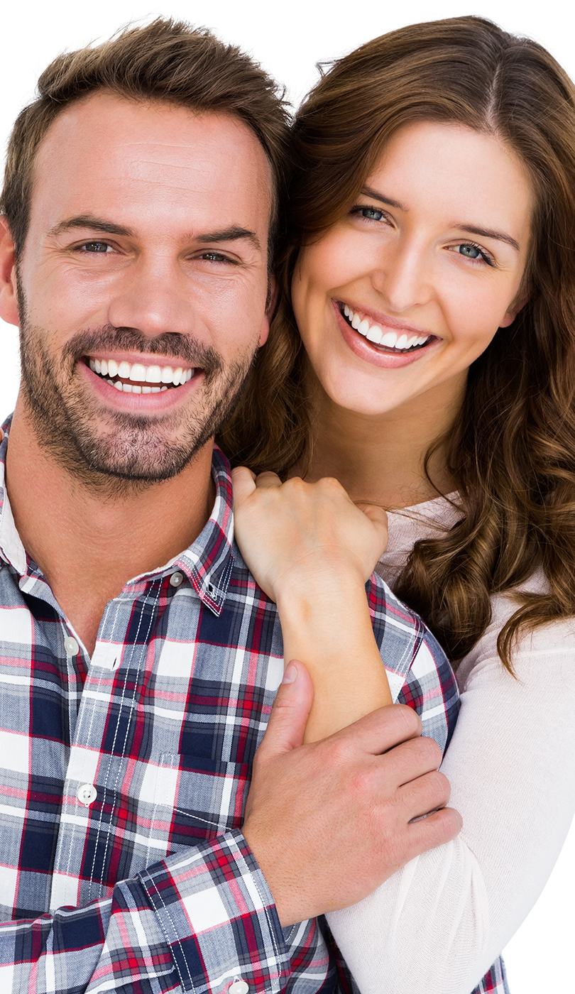 The image shows a modern dental or medical office interior with a dental chair, equipment, and a clean, professional environment.